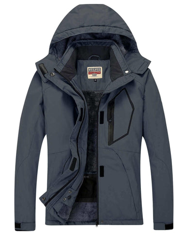 WULFUL WomenÃ¢â‚¬â„¢s Waterproof Snow Ski Jacket Mountain Windproof Winter Coat with Detachable Hood