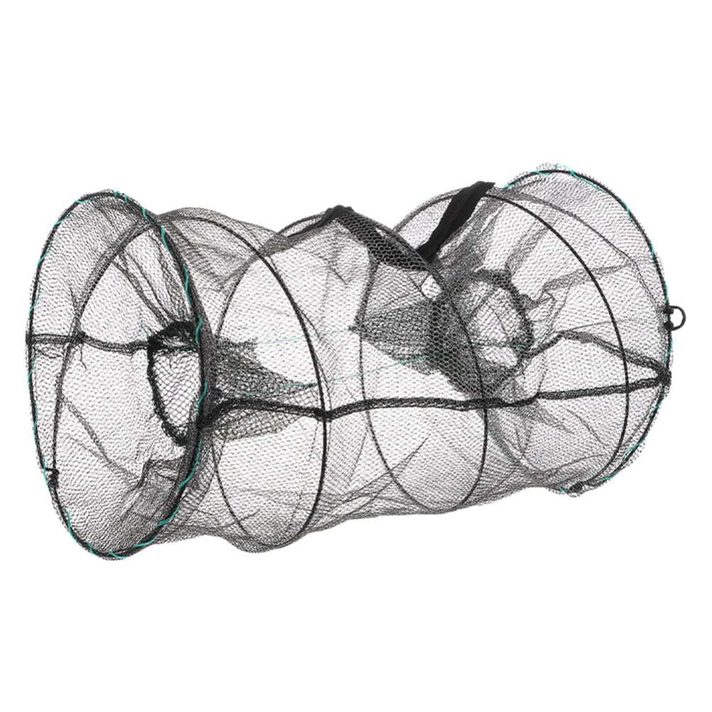 VANZACK Fishing Bait Traps: 1pcs Crab Traps Minnow Traps Crawfish Traps Lobster Shrimp Collapsible Cast Net Fishing Nets Portable Folded Fishing Supply Accessories