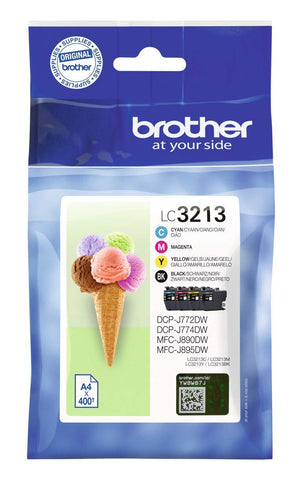 Brother LC3213 Value Pack - 4-pack - black, yellow, cyan, magenta - original - ink cartridge - for Brother DCP-J772DW, DCP-J774DW, MFC-J890DN, MFC-J890DW, MFC-J890DWN, MFC-J895DW