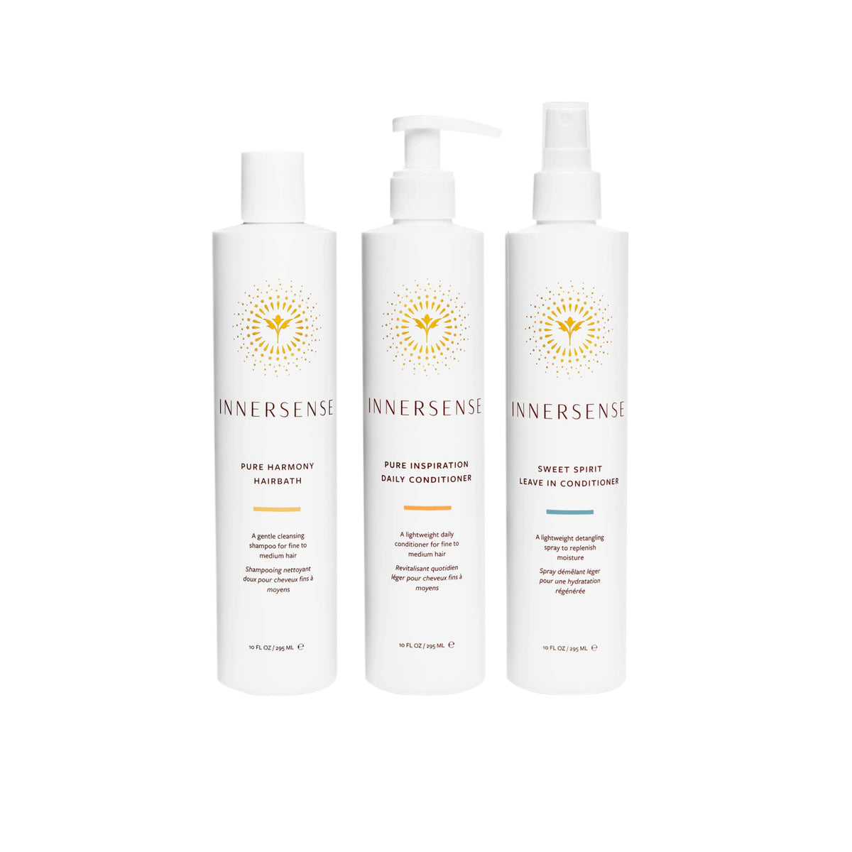 INNERSENSE Organic Beauty - The Pure Trio Collection | Non-Toxic, Cruelty-Free, Sustainable Haircare (Full Size)