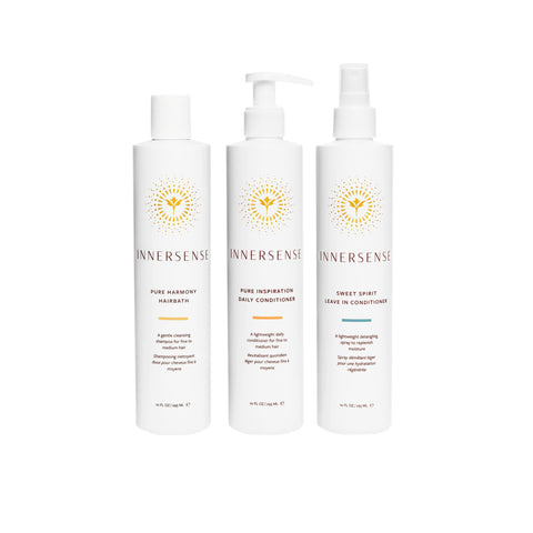 INNERSENSE Organic Beauty - The Pure Trio Collection | Non-Toxic, Cruelty-Free, Sustainable Haircare (Full Size)