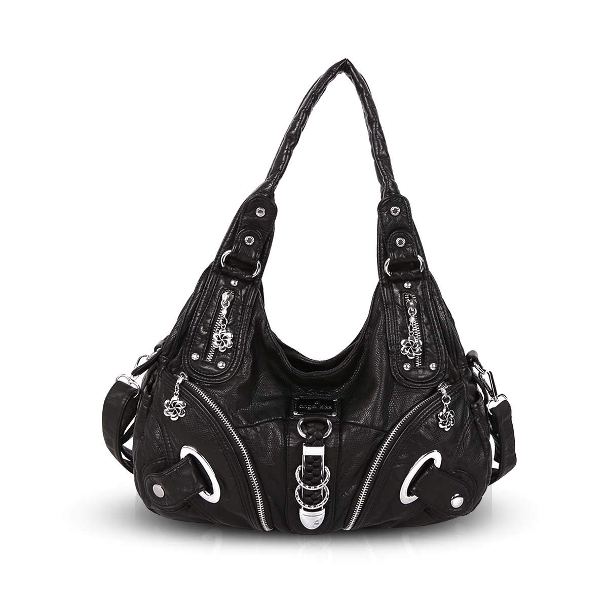 NICOLE & DORIS Hobo Shoulder Bag Large Totes Slouch New Handbags Stylish Bags for Women Crossbody Black