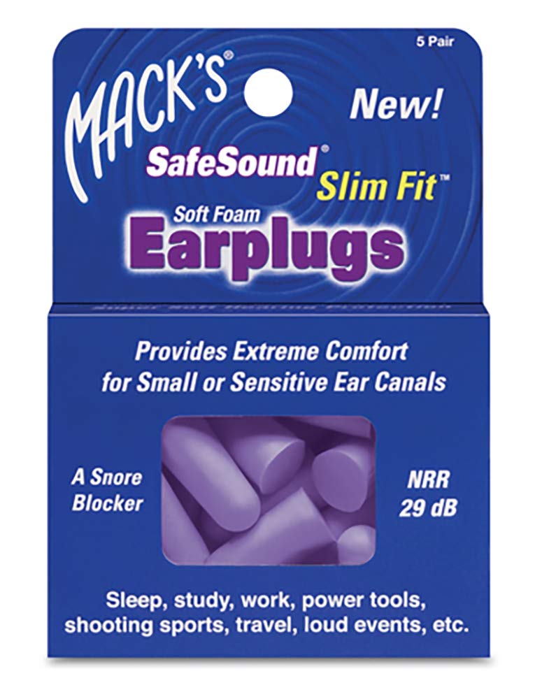 Mack's Slim Fit Ear Plugs (5 Pair) - Purple