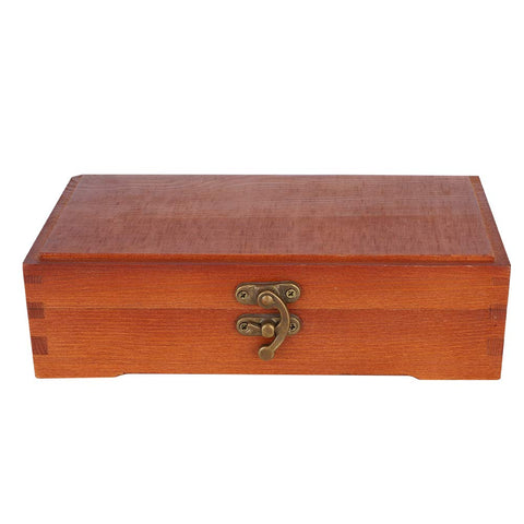 Fdit Wooden Sketching Pencil Box, Antique Wood Pencil Box, Floating Layer Jewelry Box Sketch Suit Stationery Case for Jewelry Pencil Case