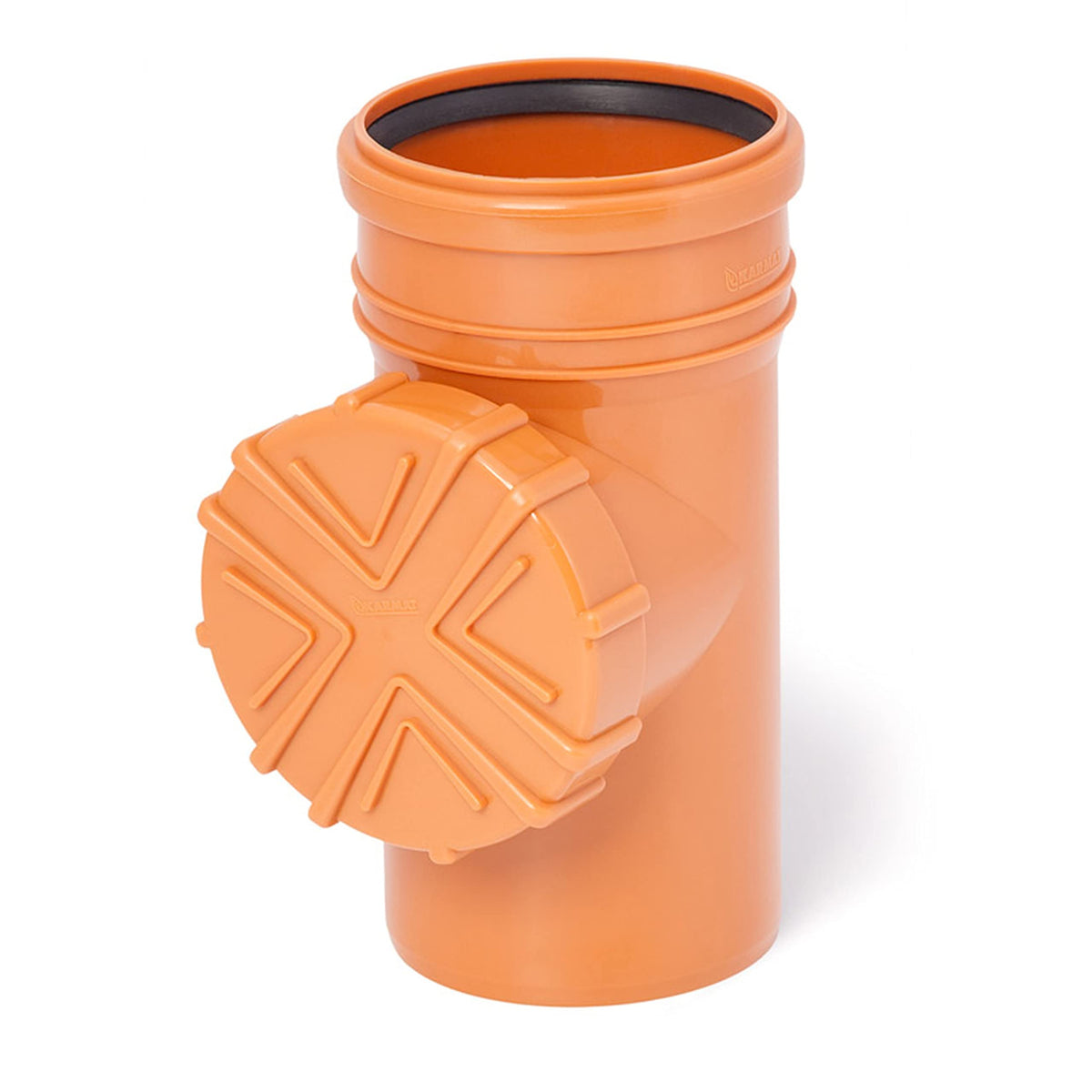 Rain water pipe, DN 100 Ã¸ 110 mm, brown, gray, graphite, orange leaves, pipe, gutter, strainer, drain.
