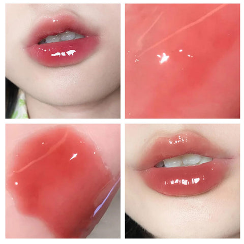 10 Colors Lip Tint Stain Set,Mini Liquid Lipstick, Korean Lip Gloss Watery Lip Stain, Multi-Use Lip and Cheek Tint,Long Lasting Non-Stick Cup Waterproof Lightweight Lip Makeup (Orange)