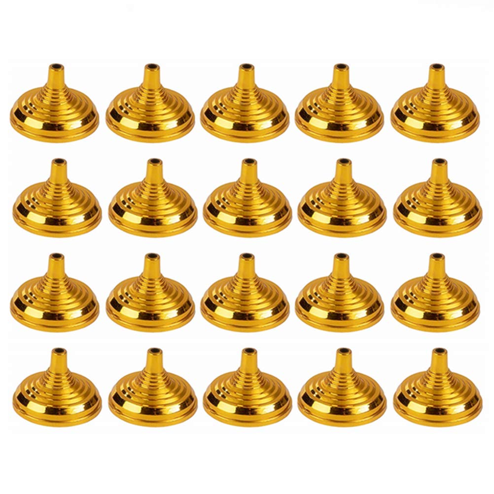Poluka 24Pcs Gold Hand Held Flag Stand Base Table Flag Base Mini 1-Hole Flags Stand Base Desk Flag Holders Base Home Office Bar Restaurant Party Conferences Desktop Display Decoration