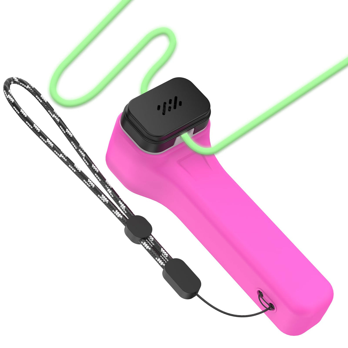 Protective Case for Loop Lasso Nano, MOWYEOK Non-Slip and Scratch-Resistant Protective Silicone Case Compatible with Looplasso Nano Rope Toy with Lanyard (Rose Red)