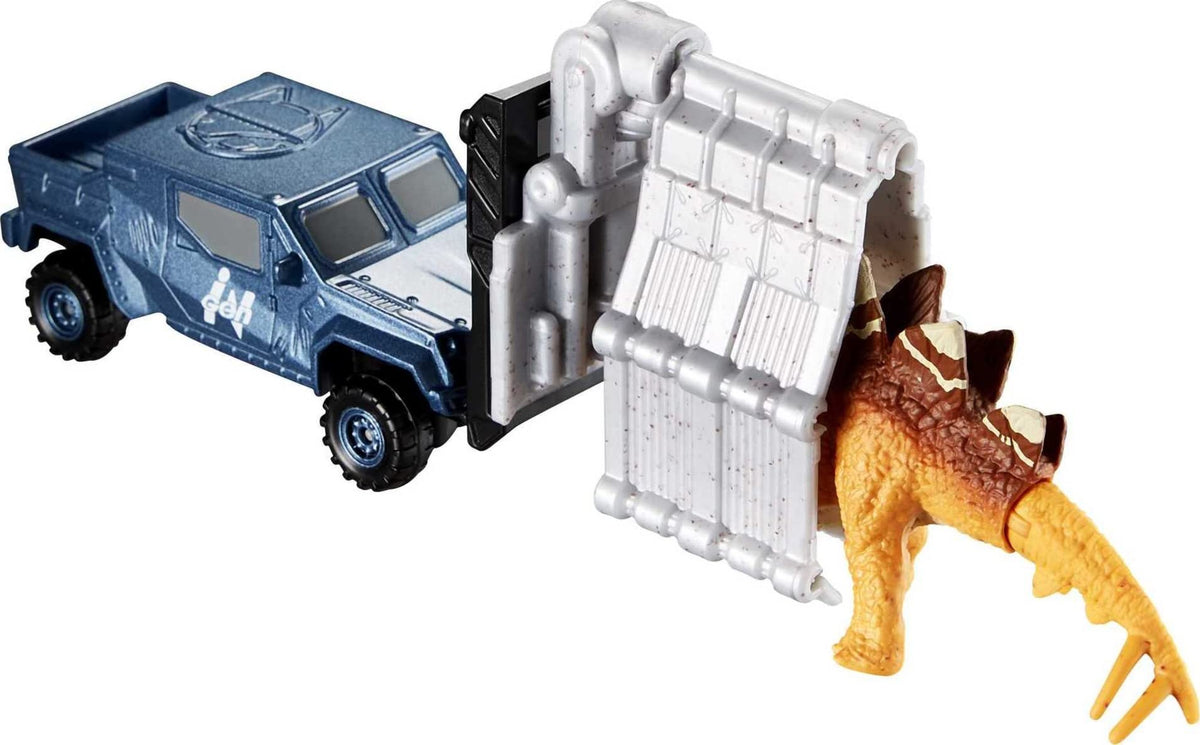 Matchbox Jurassic World Dino Transporters, 1 Vehicle & 1-2 Mini Dinosaurs, Ages 3 Years Old & Up