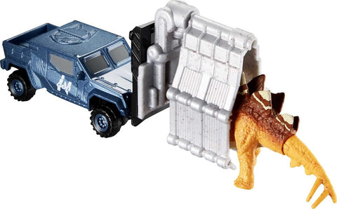 Matchbox Jurassic World Dino Transporters, 1 Vehicle & 1-2 Mini Dinosaurs, Ages 3 Years Old & Up