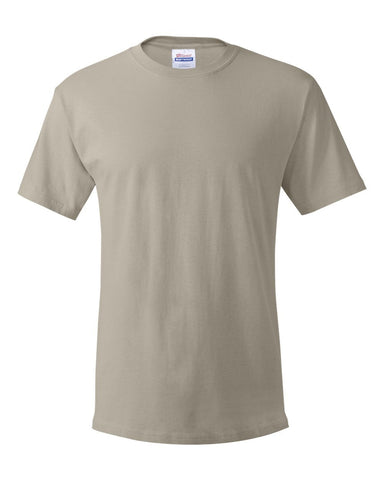 Hanes Men's Big Crew T-Shirt-Sizes (Pack of 5), Medium, Sand