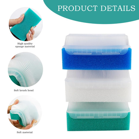 GYOTUU 3pcs Sensory Brush Soft Sponge Baby Brush Processing Disorder Autism Brush for Sensory Bath Cleaning