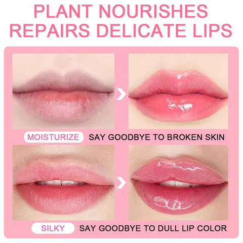 BINGBRUSH 3 Pcs Color Changing Lip Gloss Tinted, Pink Plumping Magic Mood Lipstick Lip Glaze, High-Shine Clear Lip Stain Lip Balm Lip Care, Longlasting Moisturizing Lip Glow Oil