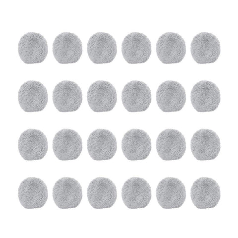 YanBan 24 Pieces Window Cleaner Cloth Weeper Vacuum Cleaner Parts Robot Vacuum Cleaner Wet Mop for Hobot168 for Hobot188