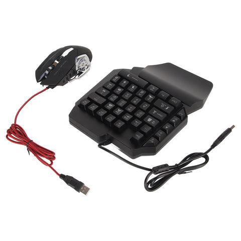 Keypad Mouse Adapter Combo, Wired Connection Keyboard Mouse Converter Set Universal Programmable Plug and Play for Game Console