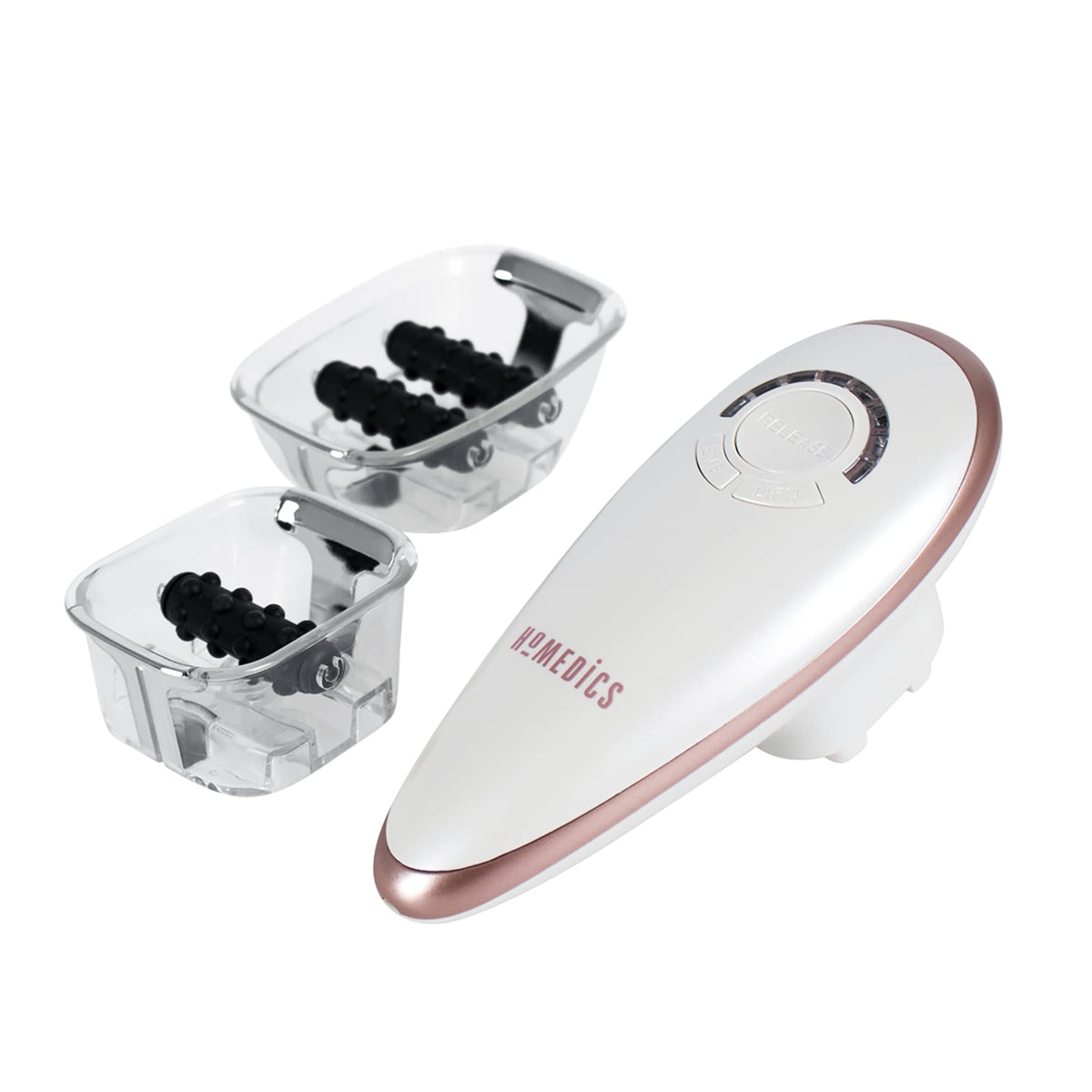 HoMedics Beauty Anti Cellulite Vacuum Massage Skin Smoother, Suction to Detox Skin, Reduce Orange Peel, Fluid Retention, Activate Fat Cell Metabolism, Rechargeable 30 Minute Treatments
