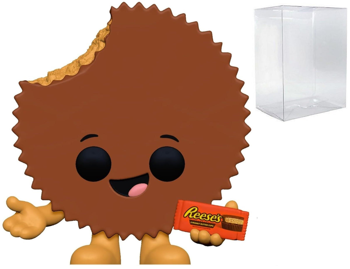 POP Foodies - Reese'e Peanut Butter Cup Funko Vinyl Figure (Bundled with Compatible Box Protector Case), Multicolor, 3.75 inches