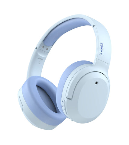 Edifier W820NB Plus Hybrid Active Noise Cancelling Headphones - LDAC Codec - Hi-Res Audio Wireless & Wired - Fast Charge - 49H Playtime - Over Ear Bluetooth V5.2 Headphones- Blue