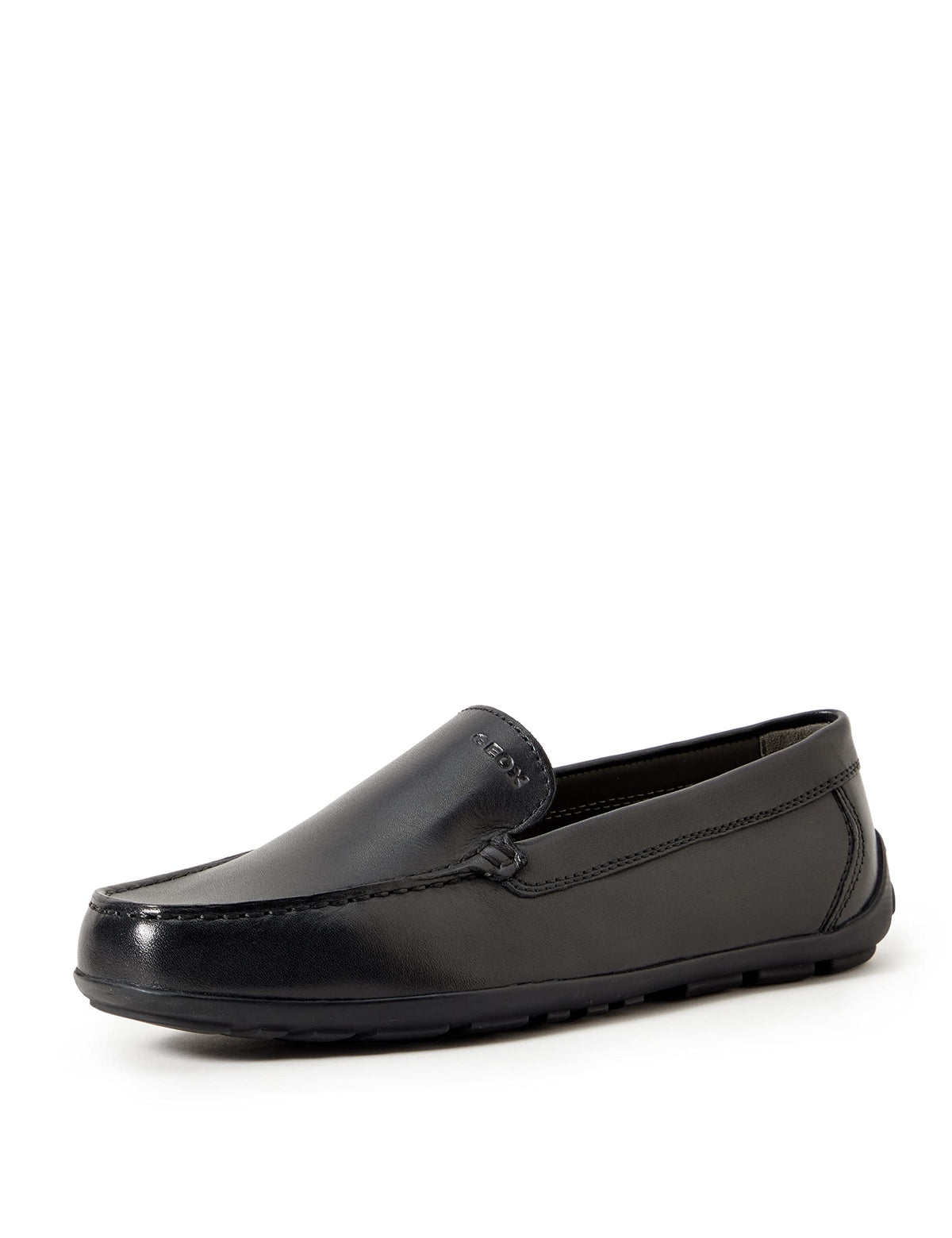 Geox J New Fast BOY B Moccasin, Newfastboy 2-Black, 5 Big Kid