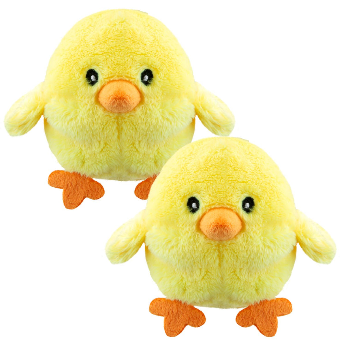 VFM - Baby Chick Soft Easter Toy 10cm - Super Soft Cuddly Farmyard Animal Chicken Toy With Fluffy Yellow Fabric & Embroidered Eyes - Cute Easter Gift For Kids (2 Pack)