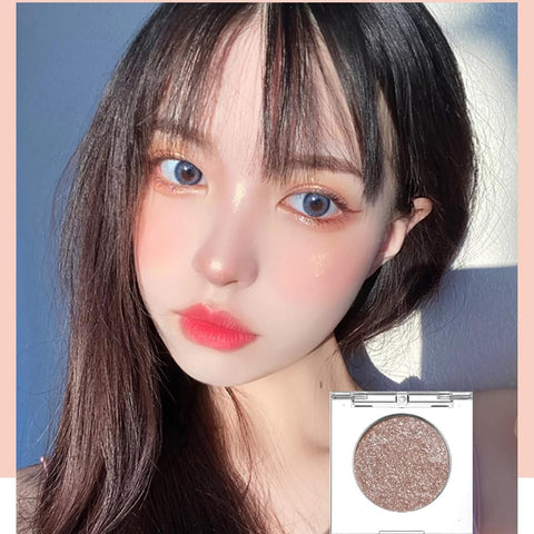 Minfei Shimmer Glitter Eyeshadow Palette,Korean Eye Glitter Sparkle Eye Shadow,Long-Lasting Shimmery Eye Makeup and Highlight, Waterproof & Ultra-Blendable Glitter Eye Makeup Sparkle Finish (Coquette)