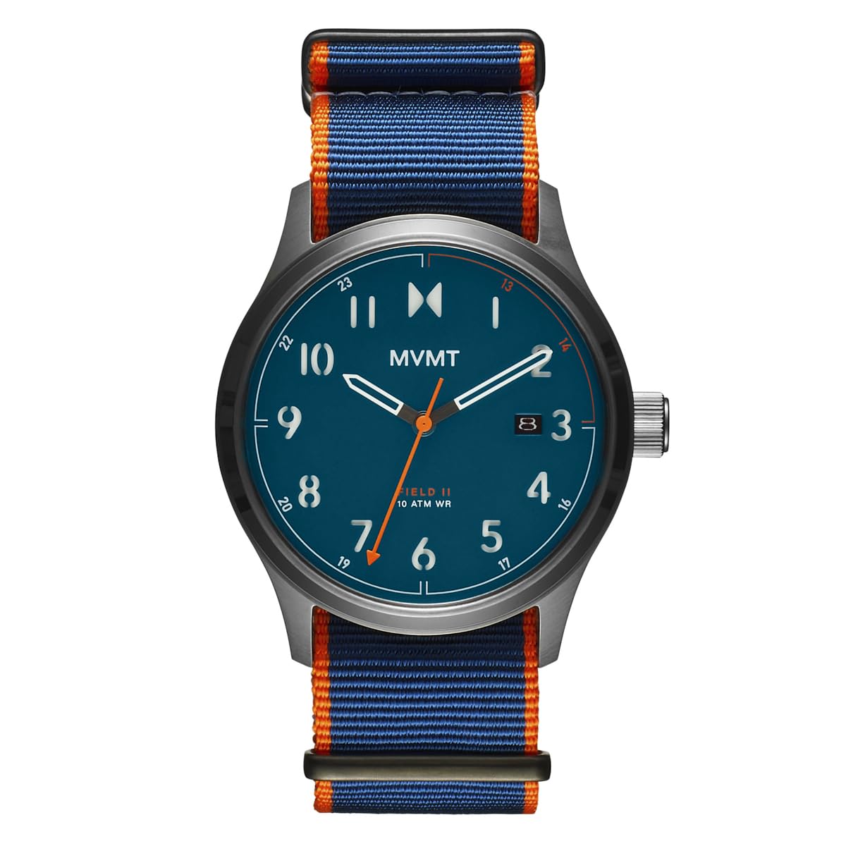 MVMT Field 3H Timepieces for Men - Stainless Steel - Water Resistant 10 ATM/100 Meters - Sporty to Casual - 41mm
