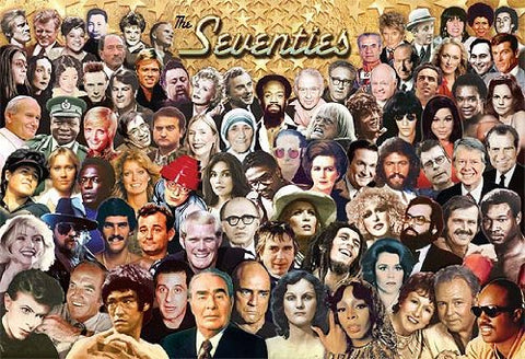 Flickback 1970ÃƒÂ¢Ã¢â€šÂ¬Ã¢â€žÂ¢s Headline Newsmakers Jigsaw Puzzle - 50th or 55th Birthday Gift - Made in USA