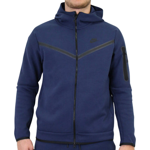 Nike Sportswear Tech Fleece Full-zip Hoodie Mens Size X-Small, Midnight Navy (CU4489)
