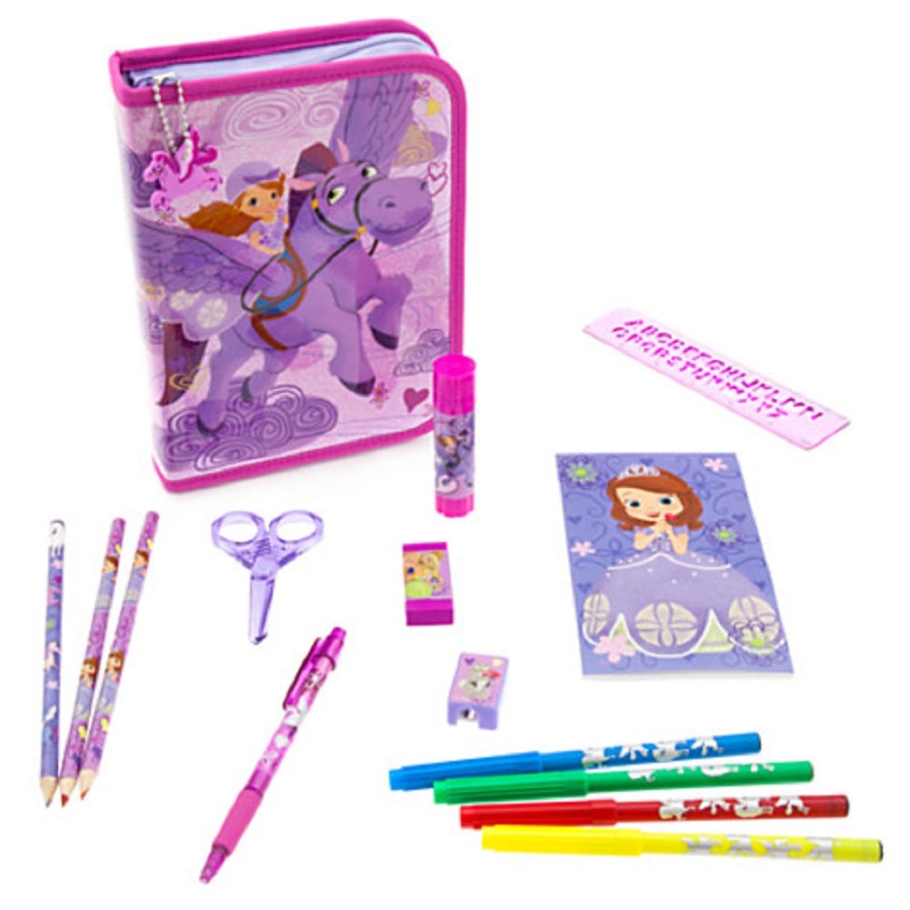 Disney Store Sofia the First Stationary Art Case Kit School Supplies
