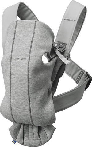 BabyBjÃ¶rn Baby Carrier Mini, 3D Jersey, Light grey
