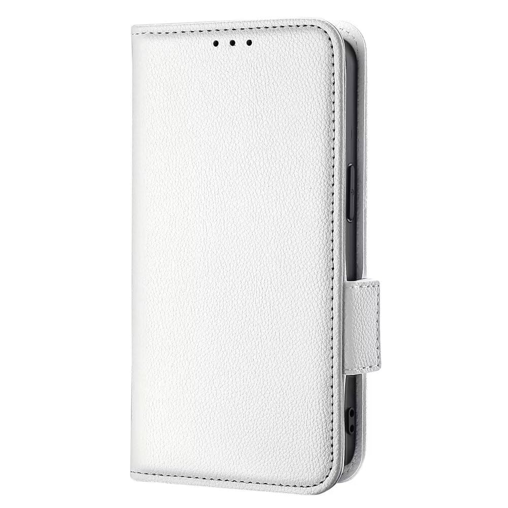 TINGYR Case for OPPO Reno 11 Pro 5G Cover, Cover Flip Case Magnetic with Deformable Bracket,Wallet Style Card Slot, Case for OPPO Reno 11 Pro 5G Smartphone.White