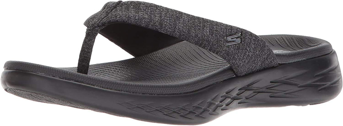 Skechers Women's On-The-go 600-Preferred Black Flip-Flop 7 W US
