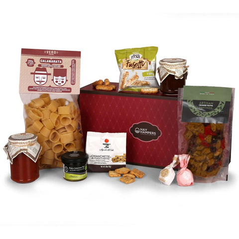 Italian Pasta Gift Set - Italian Food, Savoury Hamper - Gifts for Women & Men, Hamper Gift for Couples & Parents, Hampers & Gourmet Gifts