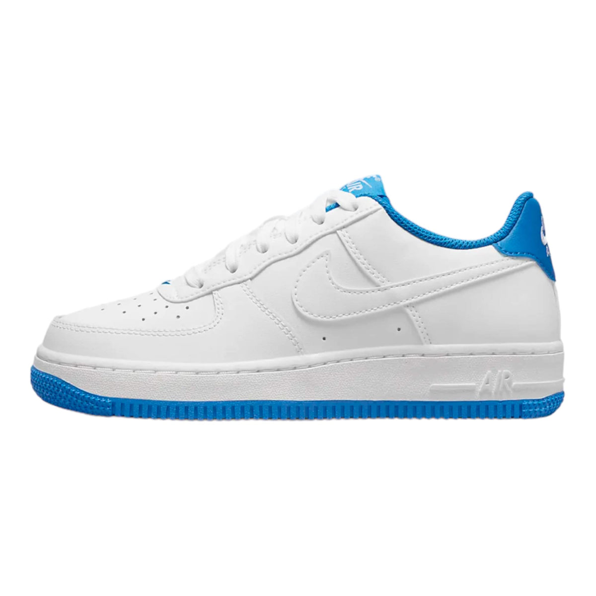 Nike Youth Air Force 1 Grade School White/White-LT Photo Blue DV1331-101 6.5Y