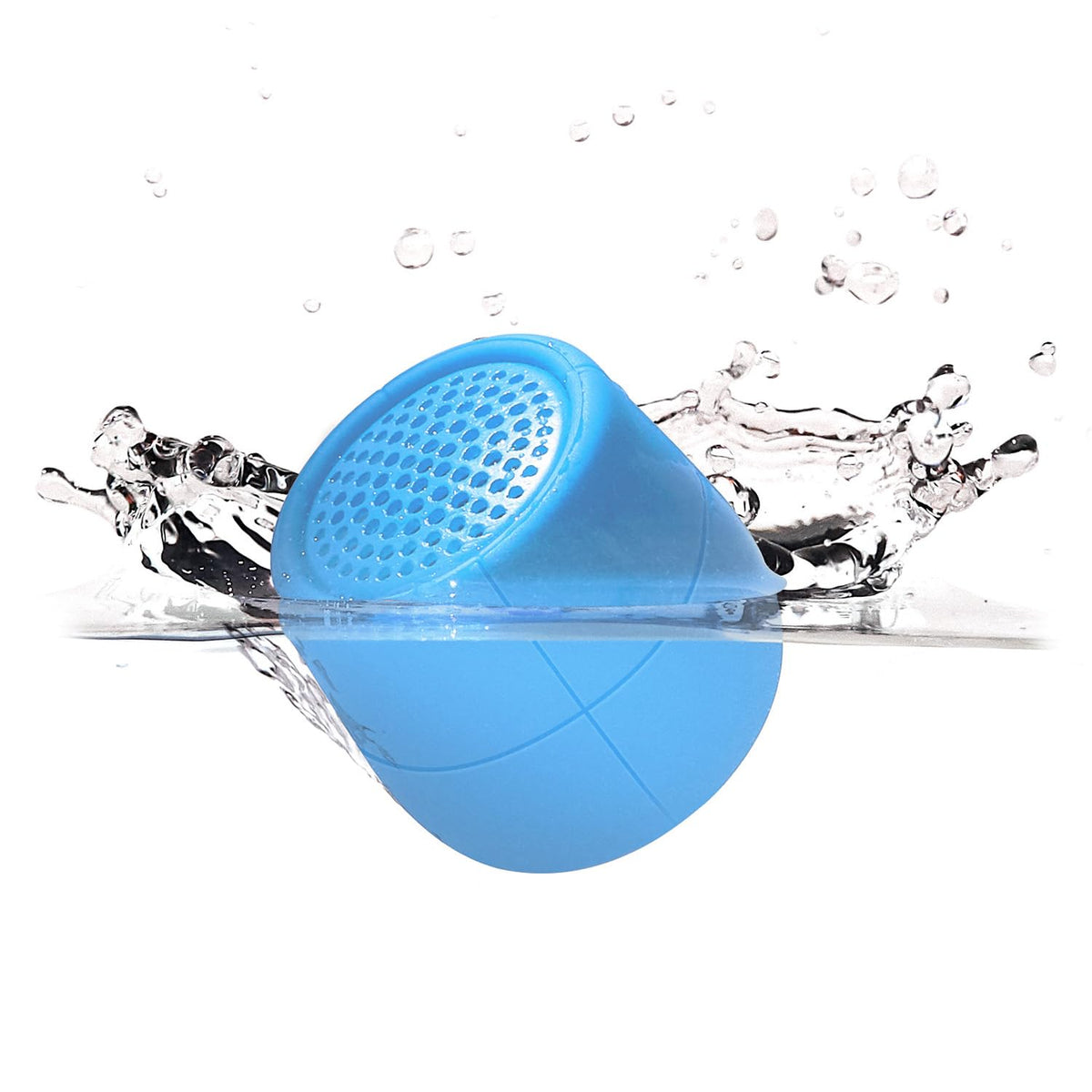 Lexon Mino X Floating Bluetooth Speaker, IPX7 Water Resistant, Rechargeable & Pairable - Light Blue