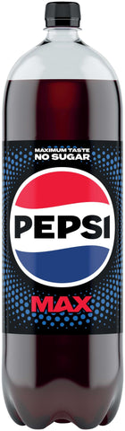 Pepsi Max No Sugar Cola Bottle 2L (Packaging May Vary)