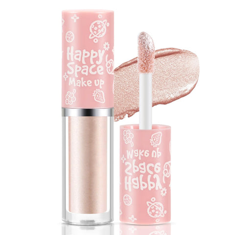 Apooliy Liquid Glitter Eyeshadow Waterproof Shimmer Eye Shadow,Quick-Drying,Long-Lasting,Creates High-Impact,Highlighter