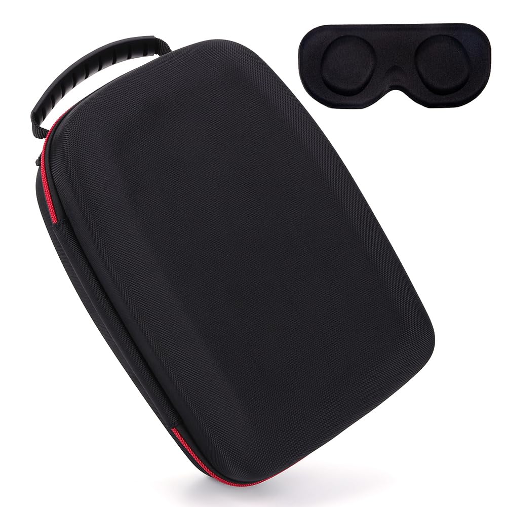 Hard Carrying Case for VR Quest 3 Headset, Carrying Bag Compatible with Quest 3 Touch Controllers Headstrap VR Accessories, Portable Protection Bag Hard Shell Large Space for Travel and Home Storage