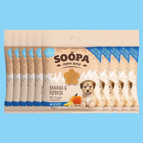 Soopa Pack Puppy Bites - Healthy Vegan for Dogs, white