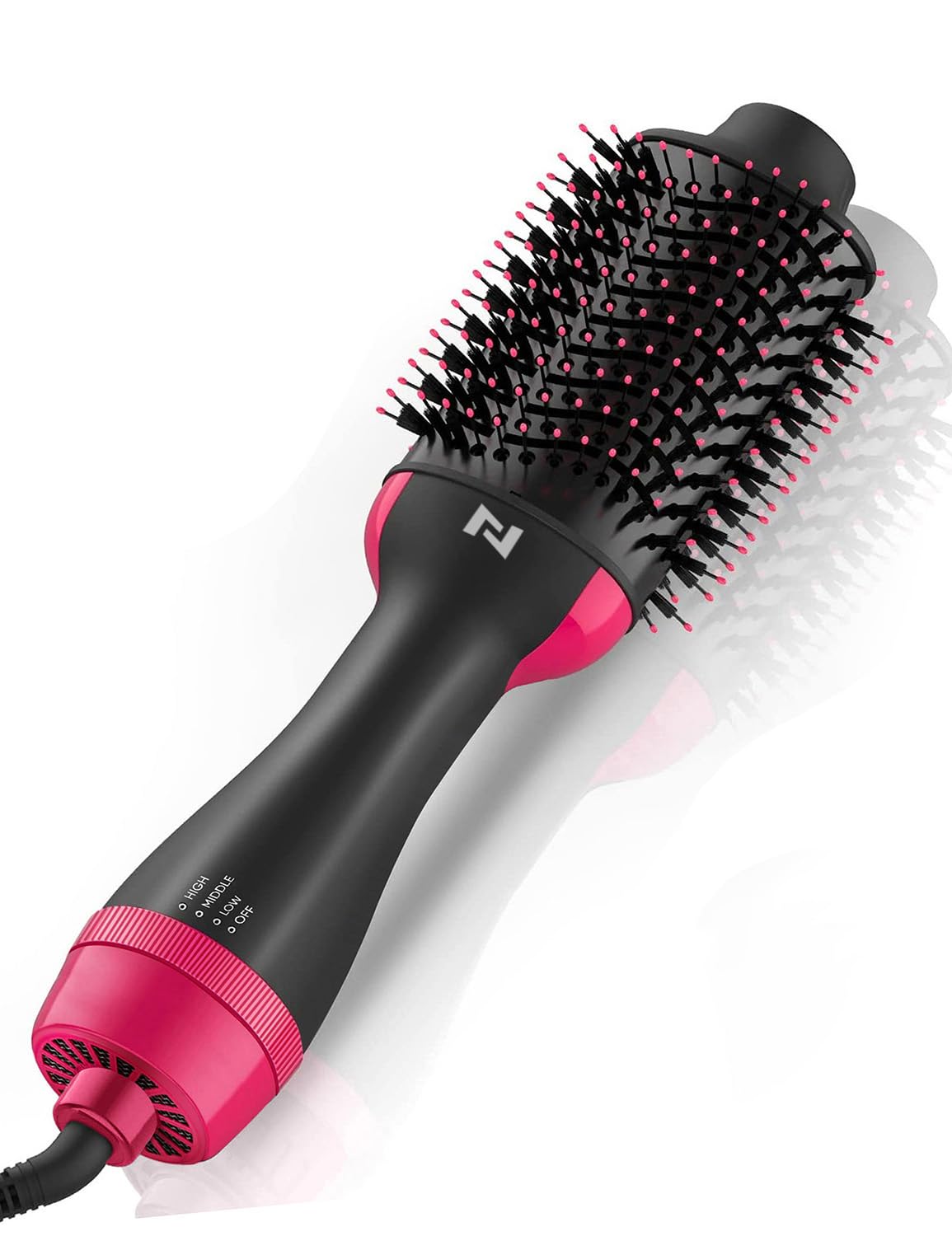 Hair Dryer Brush Blow Dryer Brush in One, 4 in 1 Hair Dryer and Styler Volumizer with Negative Ion Hot Air Brush Hair Straightener Curling Brush Oval Shape