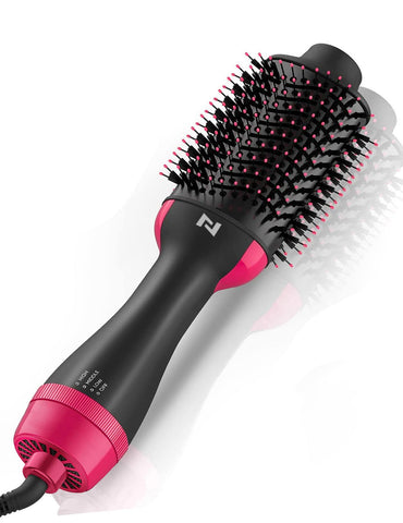 Hair Dryer Brush Blow Dryer Brush in One, 4 in 1 Hair Dryer and Styler Volumizer with Negative Ion Hot Air Brush Hair Straightener Curling Brush Oval Shape