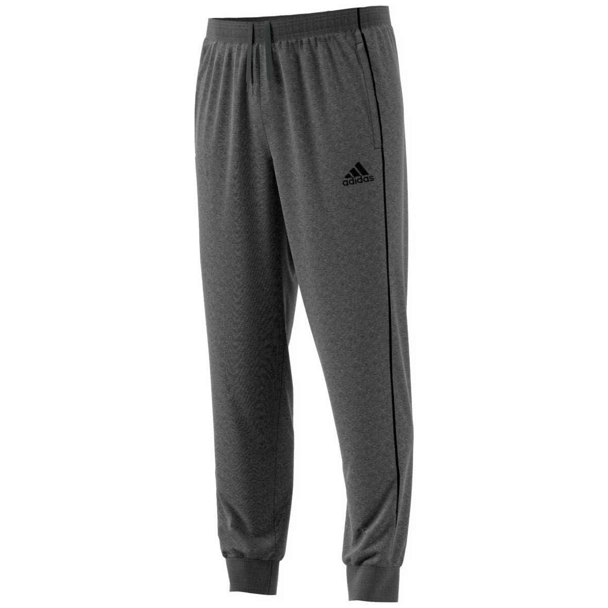 Adidas Kids Core 18 Sweat Trousers - Dark Grey Heather/Black, Size 5-6 Years