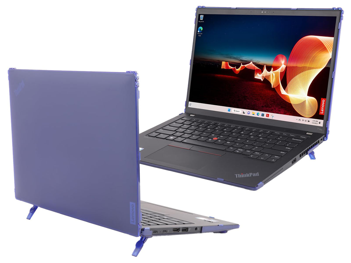 mCover Hard Case ONLY Compatible for 2023-2024 14" Lenovo ThinkPad T14s Slim Gen 3 / Gen 4 Windows PC (with 180° Hinge, NOT Fitting Any Other Lenovo Models) - Blue