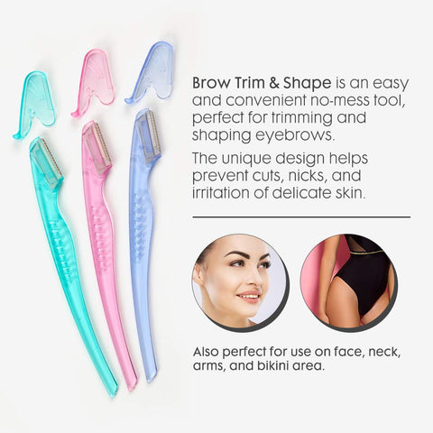 Ardell Pro Brow Trim & Shape, Eyebrows Trimmer, and Shaper, 6 counts in 1 pack