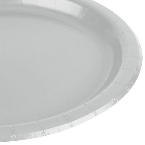 Amscan Luncheon Plates Party Supplies, One Size, Silver