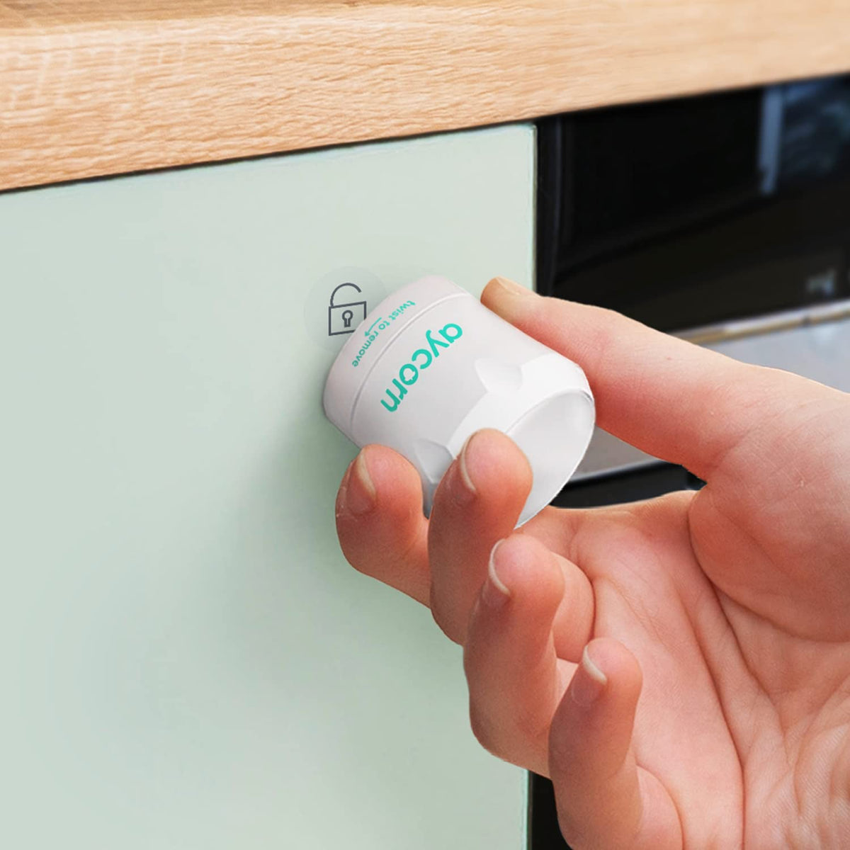 AYCORNÂ® Magnetic Safety Cupboard Locks [10x] for Children [includes 2X Keys] Child & Baby Safety Proofing for Kitchen, Cabinets and Drawers, 30 Second Install (No Drilling) with 3M Adhesive
