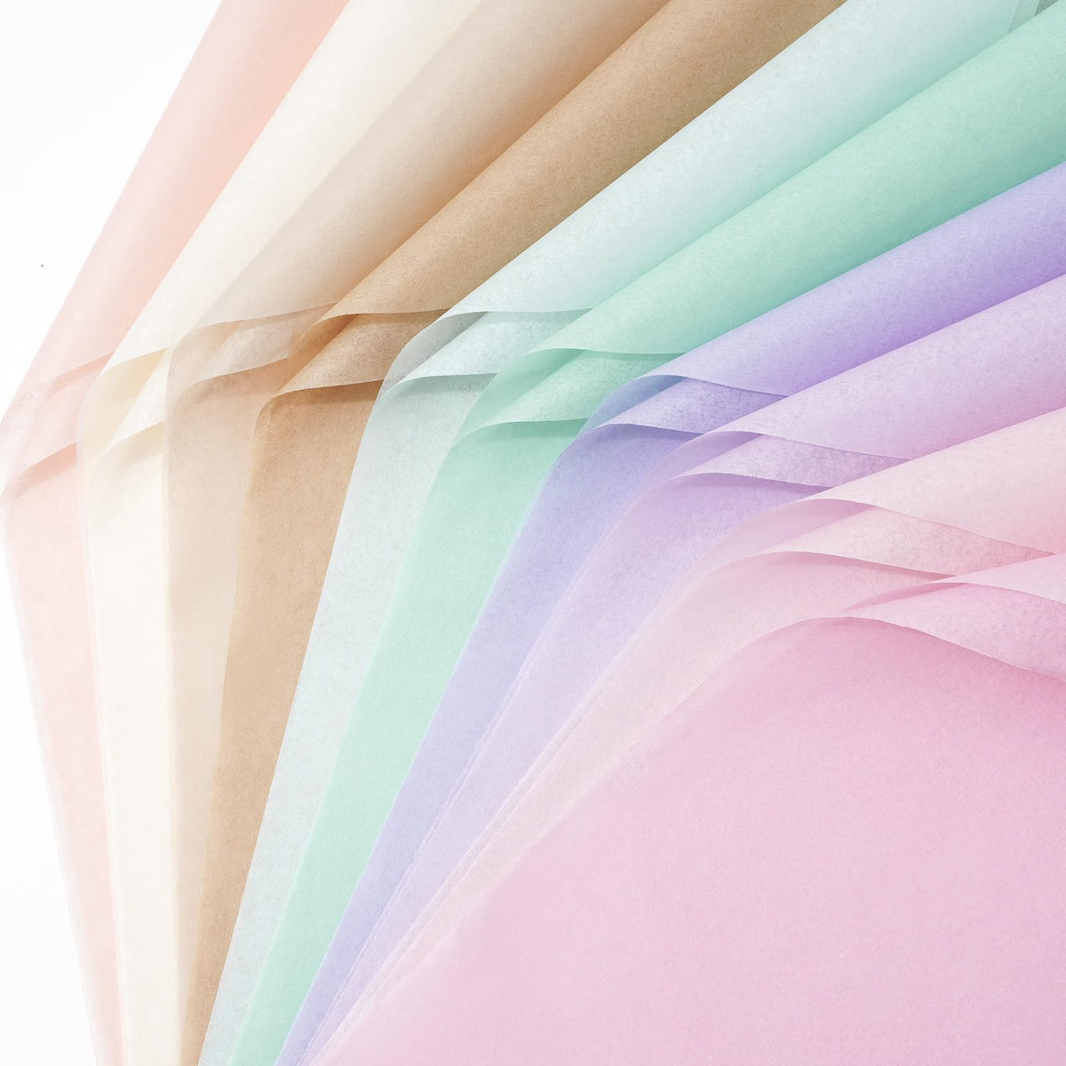 Whaline 60 Sheets Pastel Tissue Paper - 14 x 20 Inch - Gift Wrapping Paper Art Paper for DIY Crafts Baby Shower Birthday Wedding Party Supplies