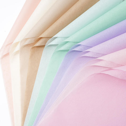 Whaline 60 Sheets Pastel Tissue Paper - 14 x 20 Inch - Gift Wrapping Paper Art Paper for DIY Crafts Baby Shower Birthday Wedding Party Supplies