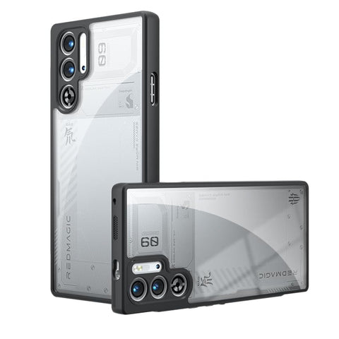 RanTuo Case Compatible with ZTE nubia Red Magic 9S Pro+, Anti-Scratch, Soft Silicone Frame, Hard PC Back, Shockproof, Transparent, Cover compatible with ZTE nubia Red Magic 9S Pro+.(Transparent)