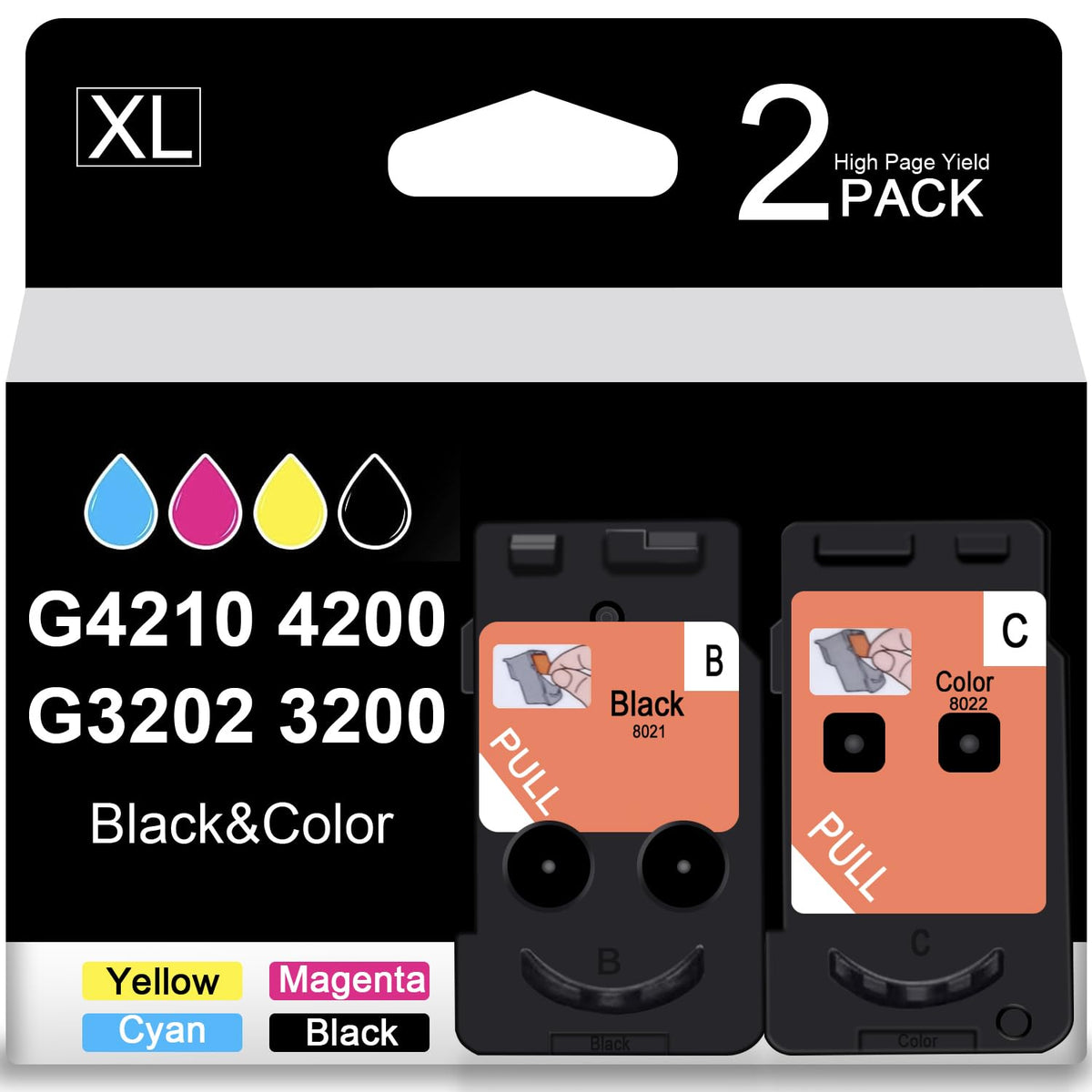 cocopas 8021 8022 printhead Replacement use for PIXMA G4210 G4200 G3210 G3200 2210 2200 1200 MegaTank Printer Head Ink cartridges